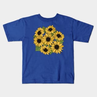 The Sunflower is the National flower of Ukraine Kids T-Shirt